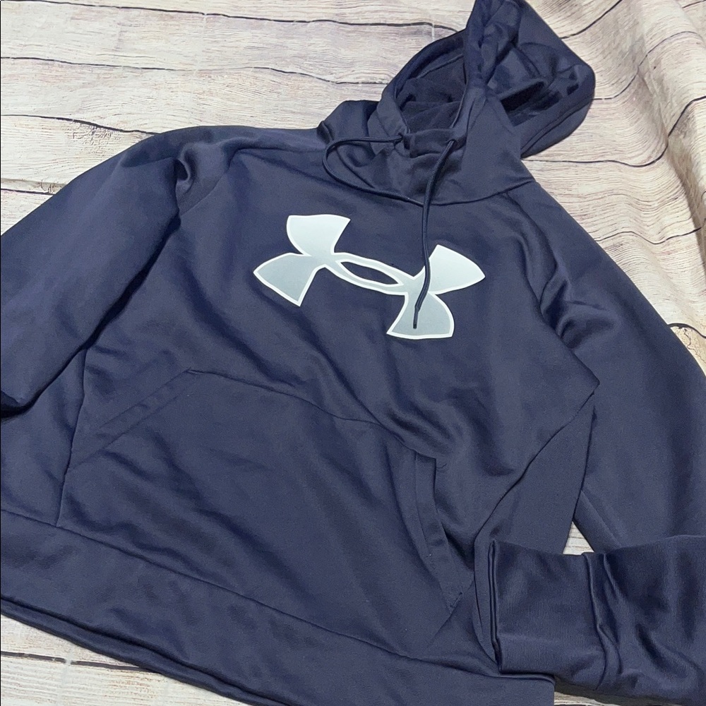Under Armour Dark Blue Pullover with Logo Size Small